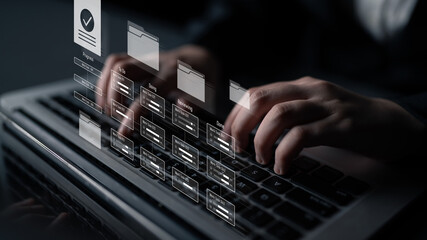 Task management workflow dashboard visualizing to-do lists, ongoing tasks, review status, and...