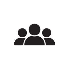 Vector art of group of people icon a representation of teamwork, community, and collaboration, ideal for websites, presentations, and designs related to social groups and organizations
