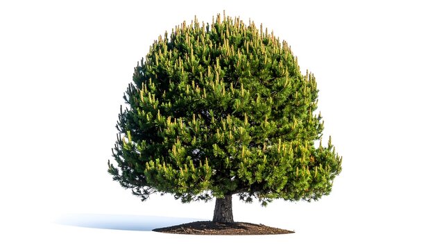 Isolated pine tree, full shot