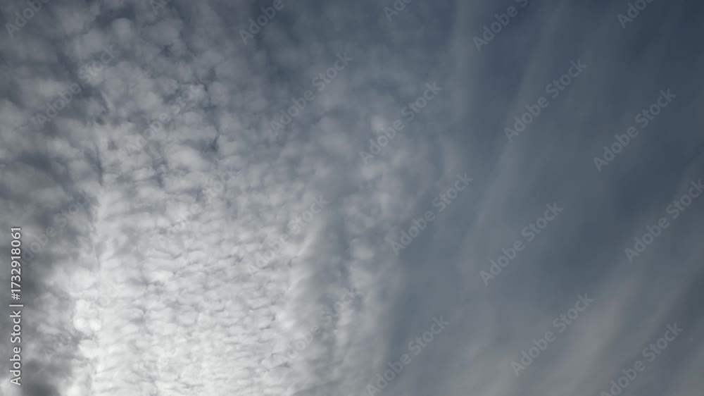 Wall mural sky only time lapse looing up at abstract gray clouds with interesting patterns storm clouds.