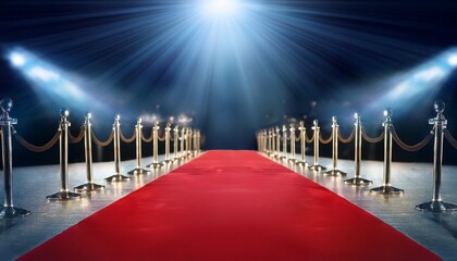 gleaming cameras flash on a red carpet spotlights illuminate the path fashion awards prestigious