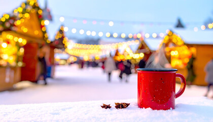 Glühwein am Weihnachtsmarkt 