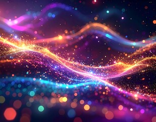 Abstract swirling lightscape