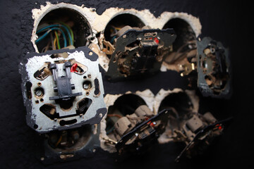 Elektroinstallation, Elektrik, Hohlwanddosen, Lichtschalter
