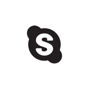 Vector art of skype logo the skype logo is a stylized letter s in a rounded, black shape, suggesting a cloud or speech bubble it is a recognizable symbol for the communication platform