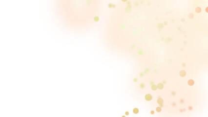 Warm gradient soft curve with bokeh lights on transparent background
