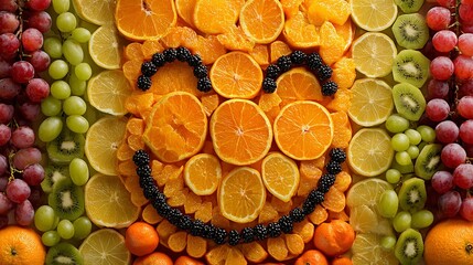 Fruit with a cheerful grin