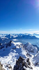 High-altitude mountain panorama