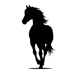 horse silhouette vector