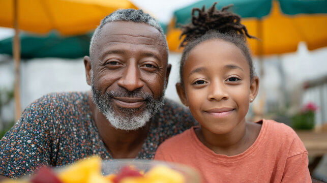 Father and daughter enjoying quality time outdoors in summer - Powered by Adobe