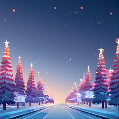 christmas tree in the city