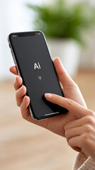 Exploring ai in everyday life: user interacting with chatbot on mobile device