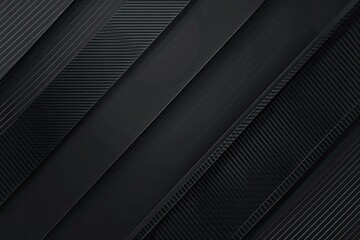 Obraz premium Abstract dark gray diagonal stripes with subtle texture and depth, creating a sleek and modern design