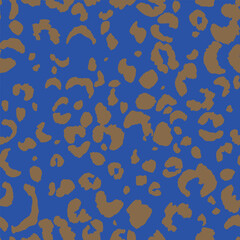 Abstract modern leopard seamless pattern. Animals trendy background. Color decorative vector stock illustration for print, card, postcard, fabric, textile. Modern ornament of stylized skin.