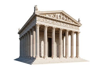 Ancient Greek Temple Facade