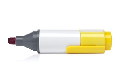 High-angle view of a highlighter pen