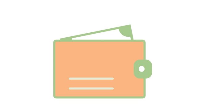 shopping bag icon, wallet money icon
