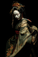 Fototapeta premium Silent Elegance: Traditional Japanese Portrait Collection