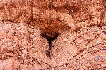 Keyhole like formation at Arches National Park.