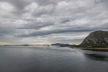 Sunrise/sunset over the Norwegian sea, close to Alesund