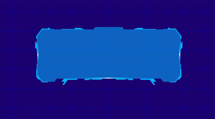 Futuristic HUD Interface Menu Vector Design