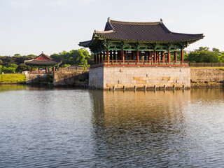 Fototapeta premium Donggung Palace and Wolji Pond, Gyeongju, South Korea