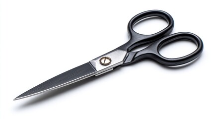 Black scissors isolated