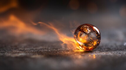 Burning orb