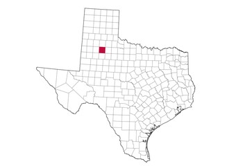  Location Of Crosby County in Texas Map, USA