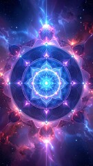 Abstract cosmic mandala