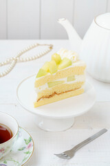 メロンのショートケーキ