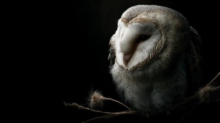 Barn owl close up