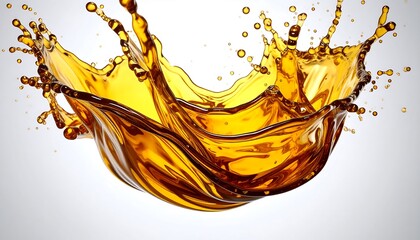 Fototapeta premium Golden liquid splash