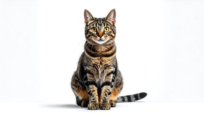 Studio shot of a tabby cat (1)