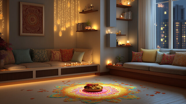 Diwali celebration home decor ideas traditional indian festival of lights decorations