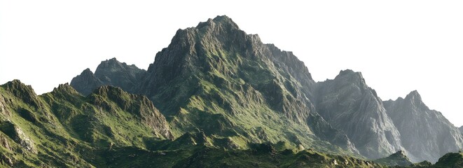 Majestic Mountain Range Peak Underneath the Skies