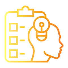 evaluation Line Gradient Icon