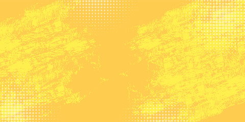 Dots halftone yellow color pattern gradient grunge texture background.  style vector illustration smooth
