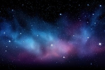Obraz premium Abstract Cosmic Nebula With Stars