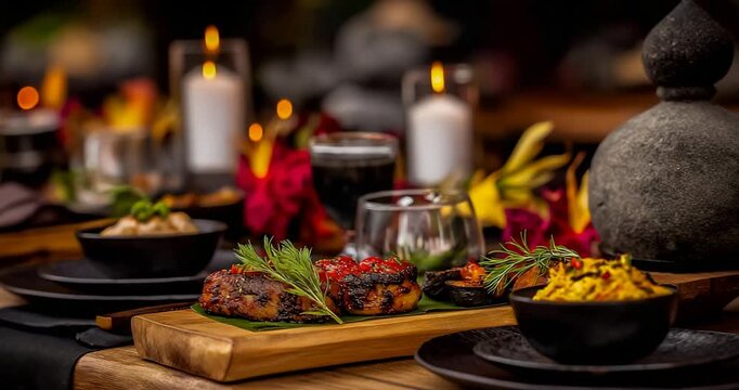 Combined Traditions Table with Harmoniously Blending Elements