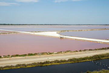 Aigues-Mortes Saltworks, Midi Saltworks Camargue Gard France