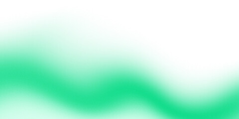 Glowing green gradient fluid wave element with noise and grainy texture.