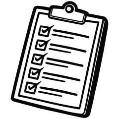 checklist or clipboard vector illustration on whit (1).eps