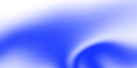 Glowing blue gradient fluid wave element with noise and grainy texture.