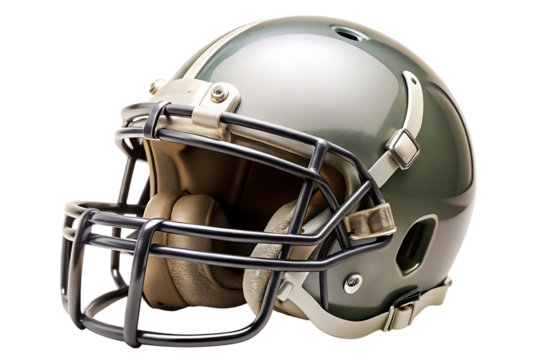 American Football Helmet cutout png isolated on a transparent background - Powered by Adobe