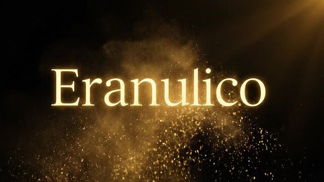 Golden hour glow illuminates delicate particles creating a mystical and enchanting atmosphere for titles or logos