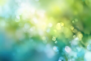 Obraz premium Abstract Blurred Background Of Vivid Greens And Blues