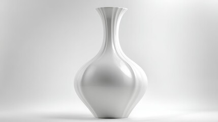 Elegant white vase