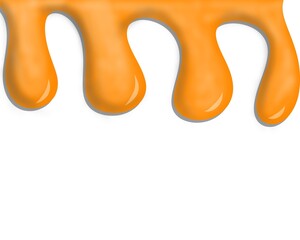 Wavy cheese background. Yellow cheese drops. Wavy background concept. Melted cheese background.