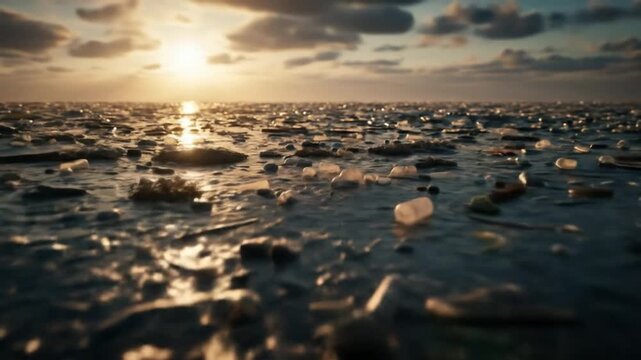 Ocean awash with plastic debris